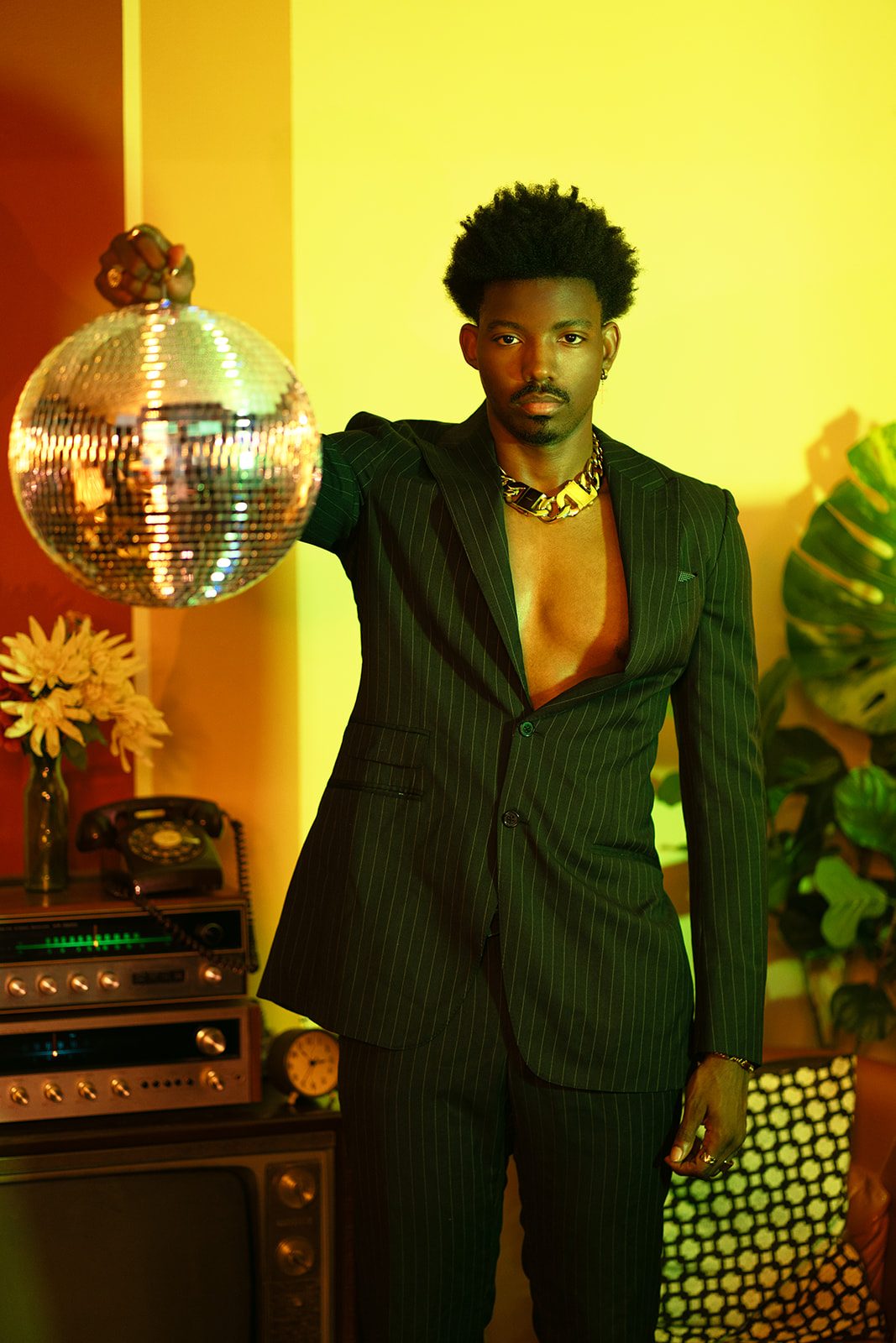Editorial — Pinstripe Suit